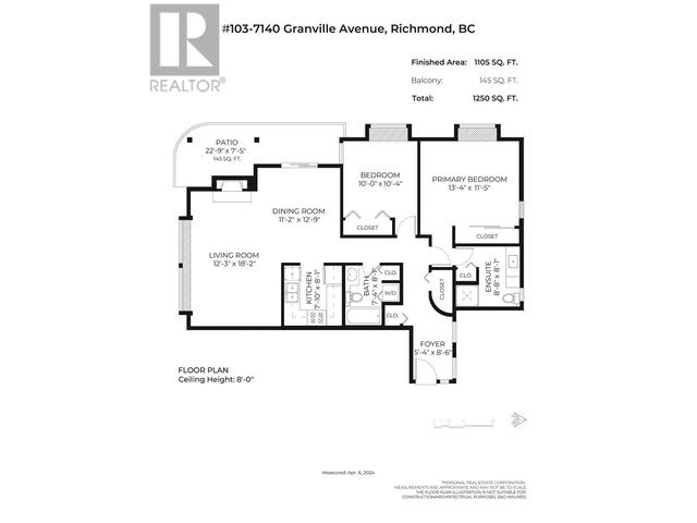103 - 7140 Granville Avenue, Condo with 2 bedrooms, 2 bathrooms and 1 parking in Richmond BC | Image 23