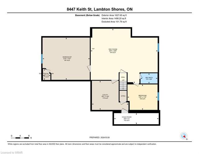 8447 Keith Street, House detached with 4 bedrooms, 3 bathrooms and 6 parking in Lambton Shores ON | Image 35