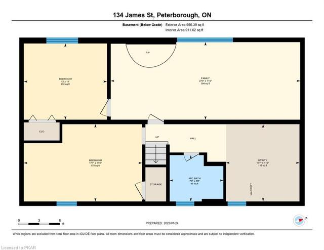 134 James Street, House detached with 5 bedrooms, 2 bathrooms and null parking in Peterborough ON | Image 35