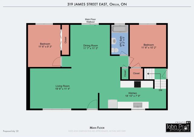 319 James St E, House detached with 2 bedrooms, 2 bathrooms and 3 parking in Orillia ON | Image 22