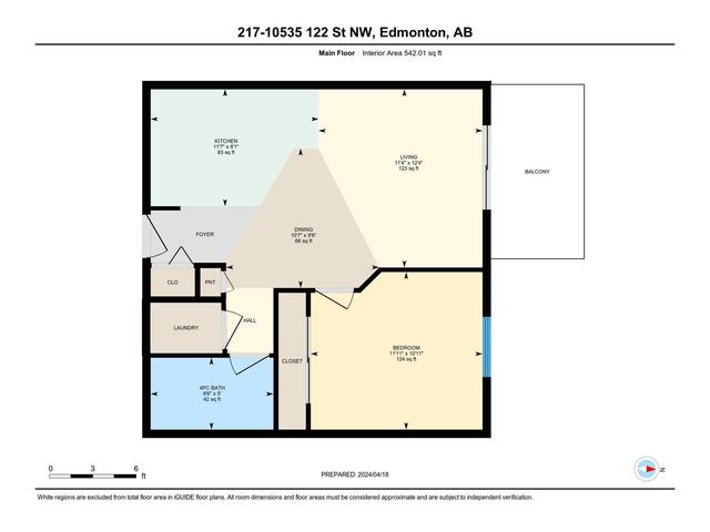 217 - 10535 122 St Nw, Condo with 1 bedrooms, 1 bathrooms and 1 parking in Edmonton AB | Image 24
