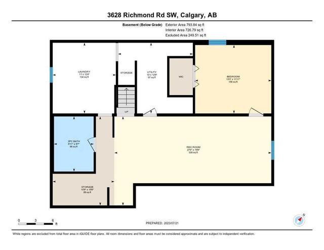 3628 Richmond Road Sw, House detached with 3 bedrooms, 1 bathrooms and 2 parking in Calgary AB | Image 37