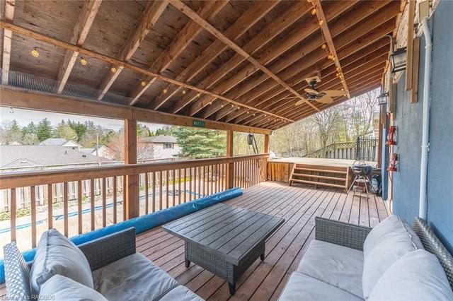 Covered deck overlooking pool | Image 32