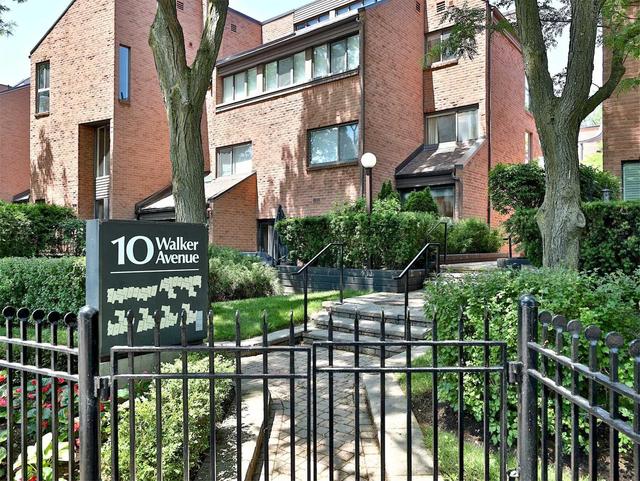 109 - 10 Walker Ave, Townhouse with 3 bedrooms, 2 bathrooms and 2 parking in Toronto ON | Image 1