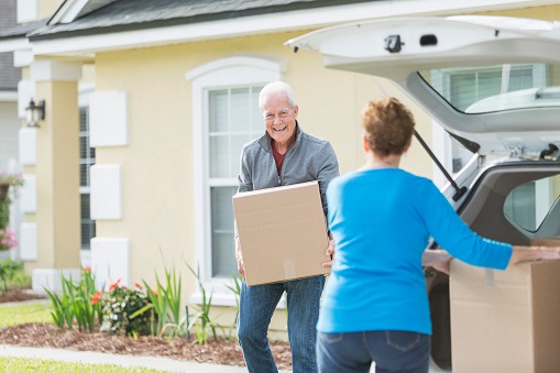 Suburban home downsizing