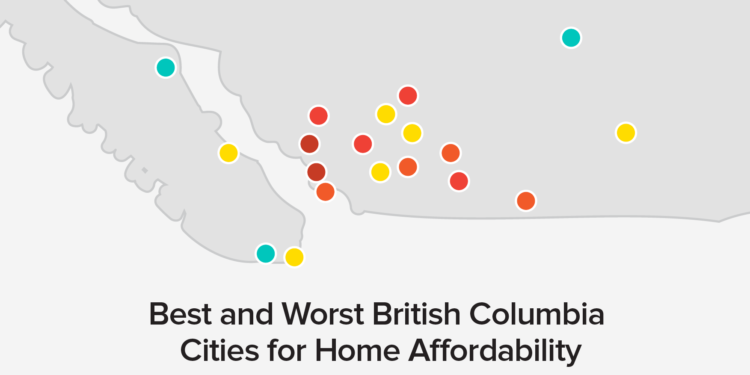 Least and Most Affordable BC Cities for Homes