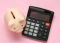 piggy bank and calculator