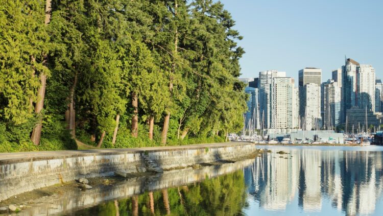 Stanley Park, located in the West End of Vancouver