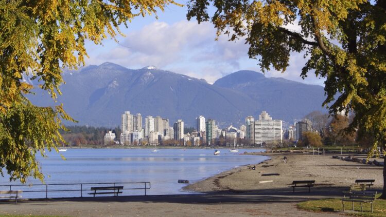 Local beach in the Kitsilano neighbourhood of Vancouver