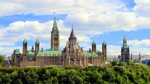 View of Parliament Hill in Ottawa Ontario