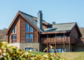Exterier of a large wooden house