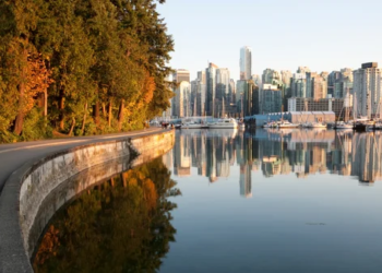 View of the Vancouver skyline