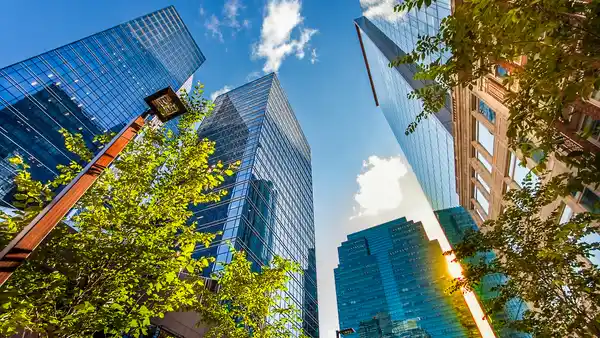 A photo of some of buildings in Calgary.