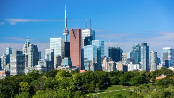 A view of the Toronto skyline