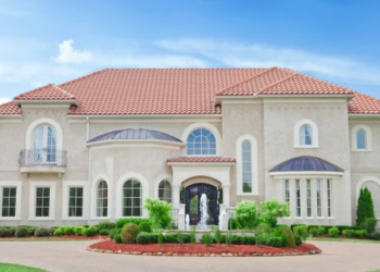 Exterior of a mansion