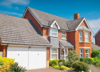 A detached house on a sunny day.