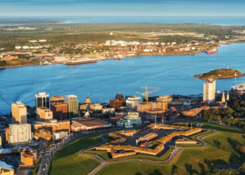 Birds eye view of Halifax, Nova Scotia