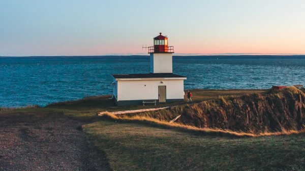 A small lighthouse in Nova Scotia