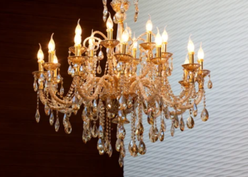 A luxurious chandelier