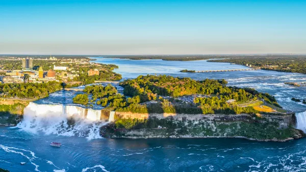 Birds eye view of Niagara Falls