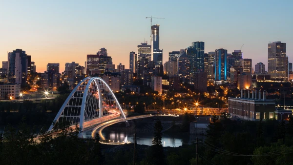 A photo of downtown Edmonton