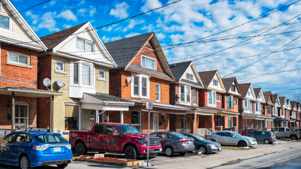 A row of houses.