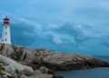 View of Peggy's Cove in Nova Scotia