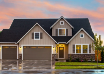 A two-storey home.