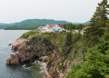 The Cape Breton Highlands in Nova Scotia.