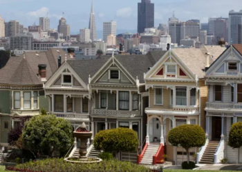 A row of homes in San Francisco