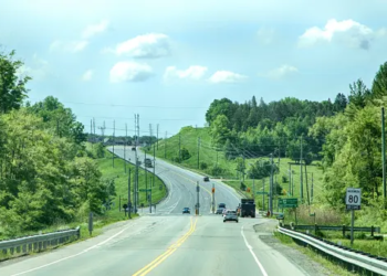 A road in Newmarket, Ontario