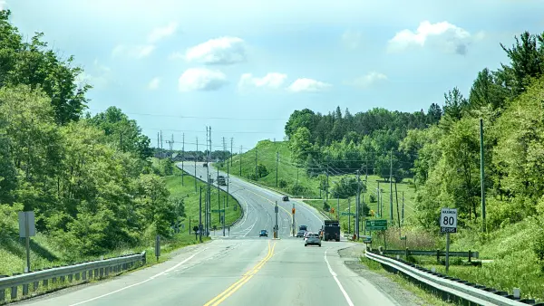 A road in Newmarket, Ontario