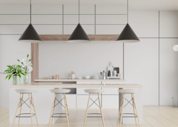 A sleek, modernist kitchen.