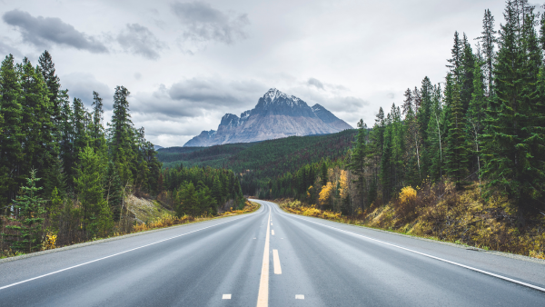 Icefields Parkway in Alberta.