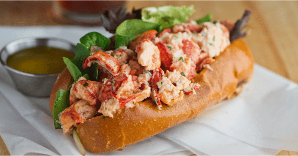 lobster roll from an east coast city