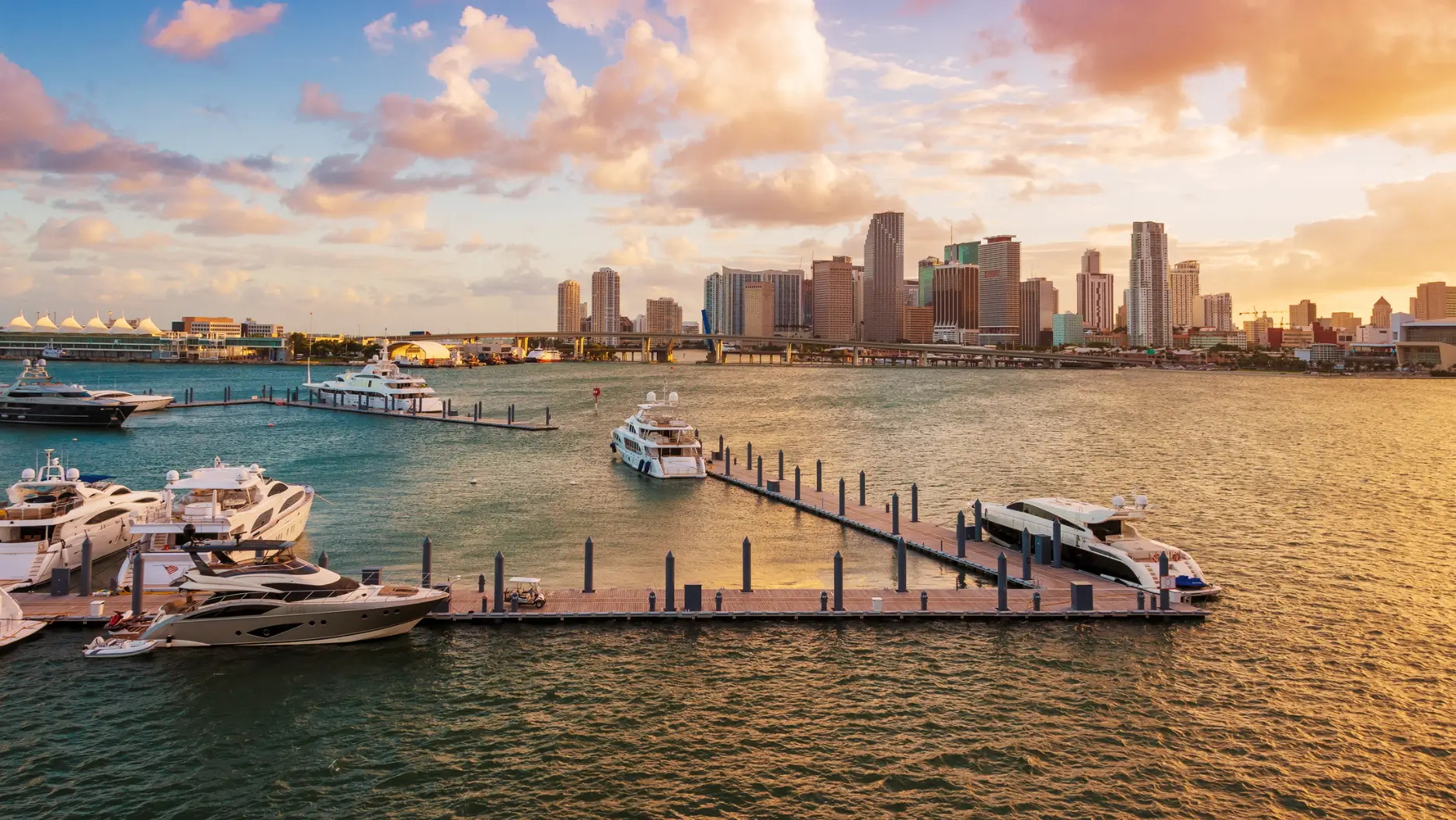 Florida waterfront with boats and buildings