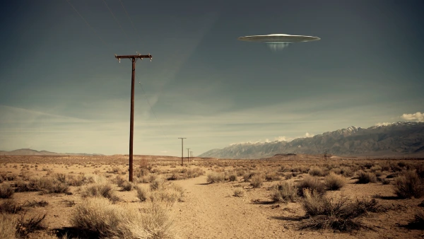 A UFO in the desert