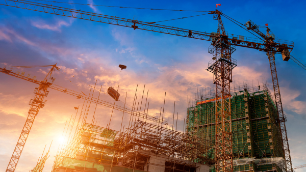 A construction site.