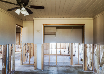 A home undergoing renovations.