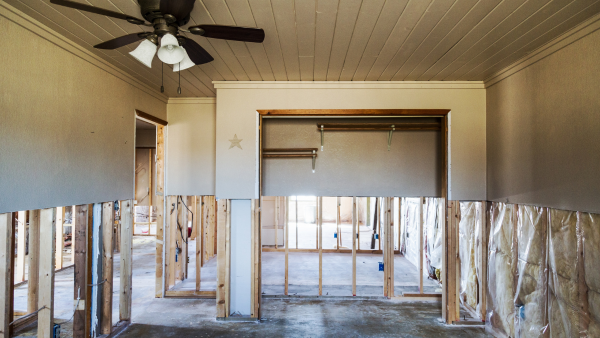 A home undergoing renovations.