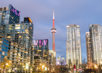 The Toronto skyline.