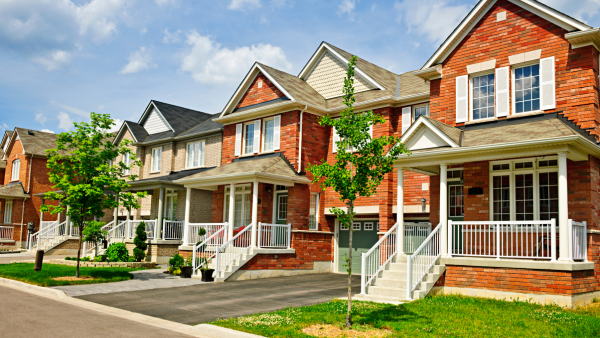A row of houses.