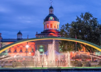 Night view of Kingston, Ontario