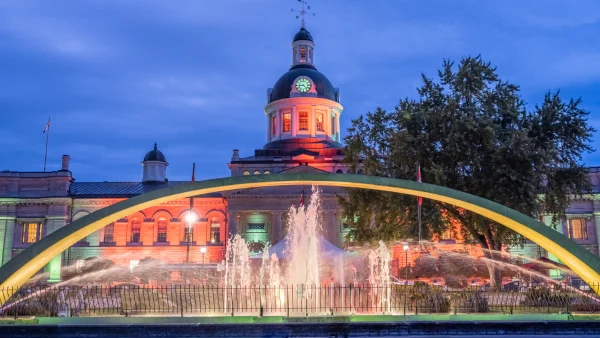 Night view of Kingston, Ontario
