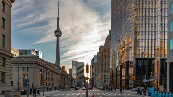 View of the CN Tower in Toronto