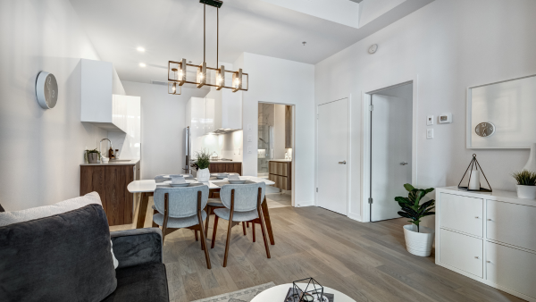 An apartment interior.
