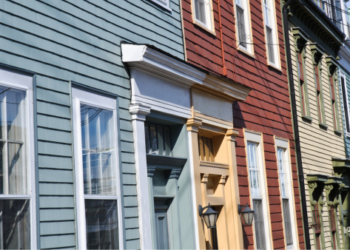 A row of houses.