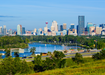 Downtown Calgary.