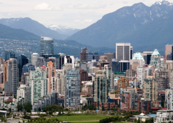 The Vancouver skyline.
