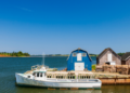 Boat at a fishing dock in Prince Edward Island.
